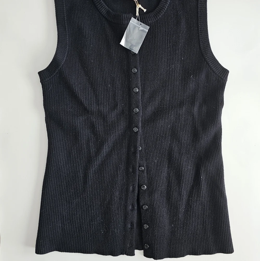 Camila Coelho ribbed knit button-up top - Picture 4 of 6